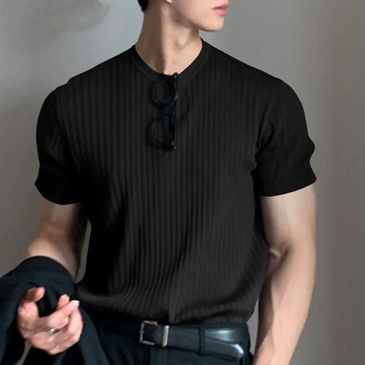 Summer Men's Shirt Light Luxury Leisure